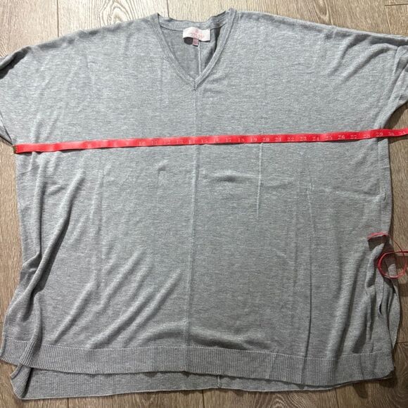 Laurie Felt Heather Gray Oversized Relaxed Pullover Sweater Size M/L - Picture 9 of 11